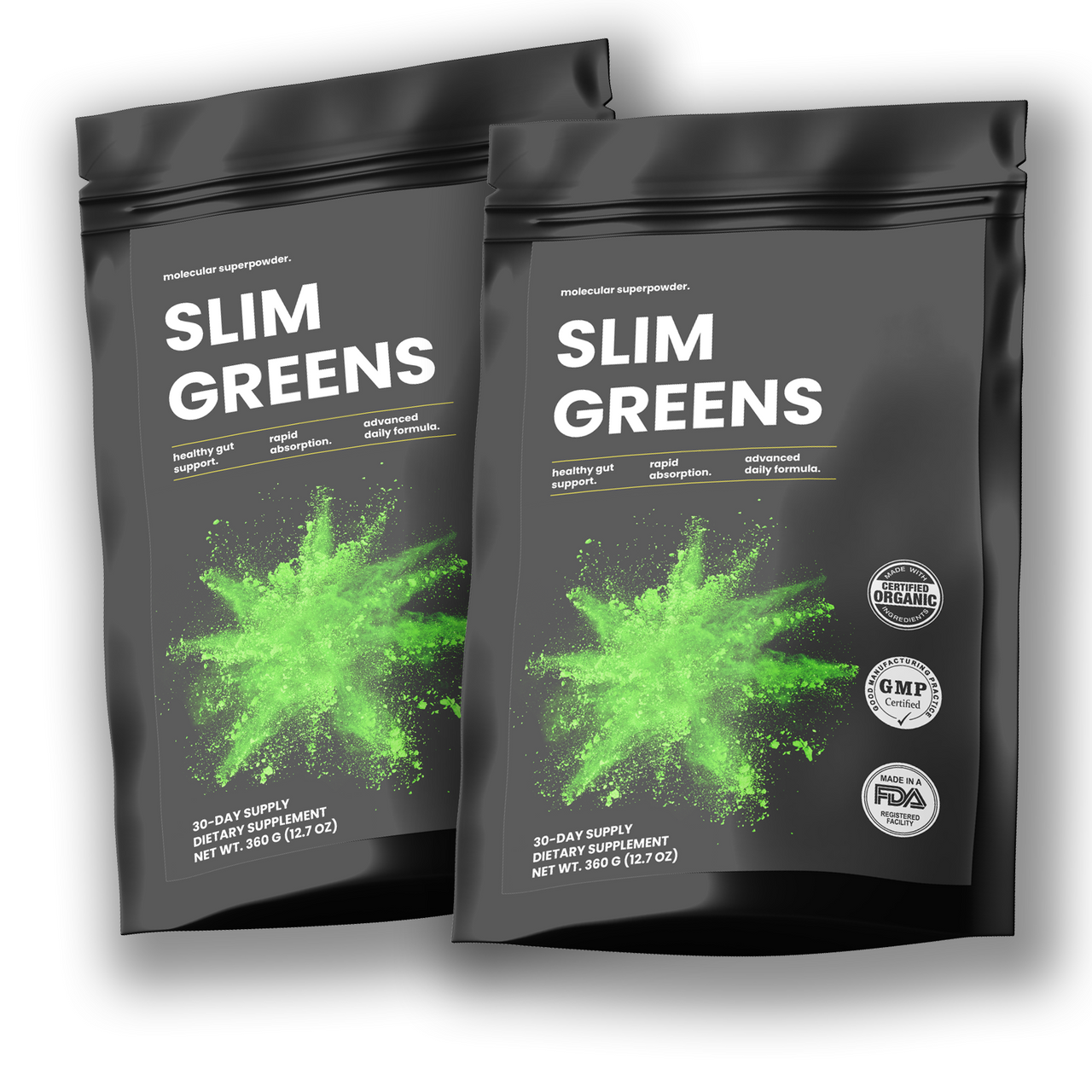 2 Pouches Slim Greens