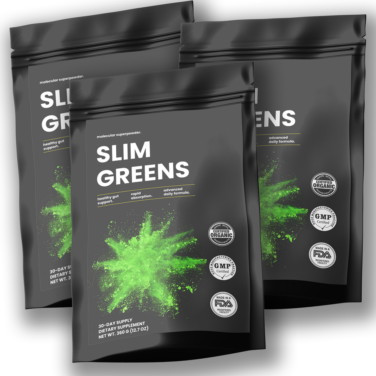 3 Pouches Slim Greens